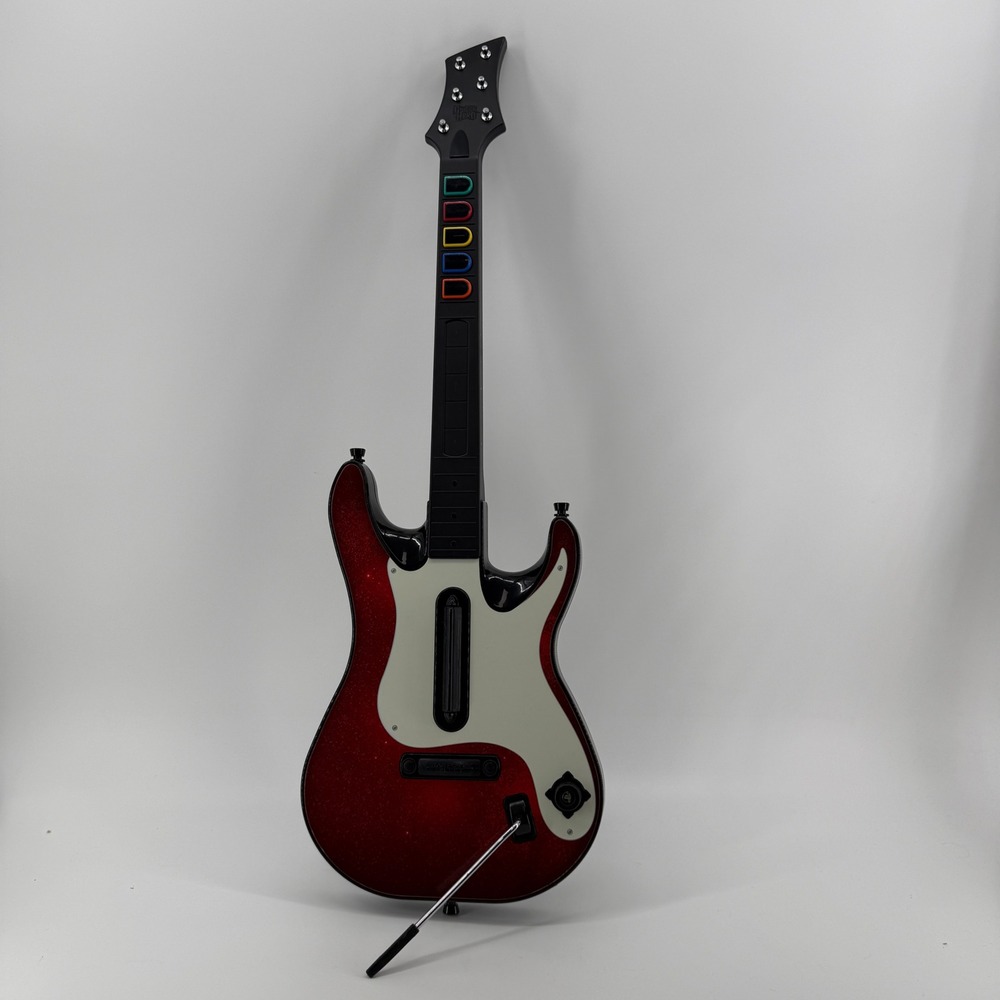 Activision Guitar Hero 5 PS3 PS2 Red Sparkle Plastic Wireless 95893.805